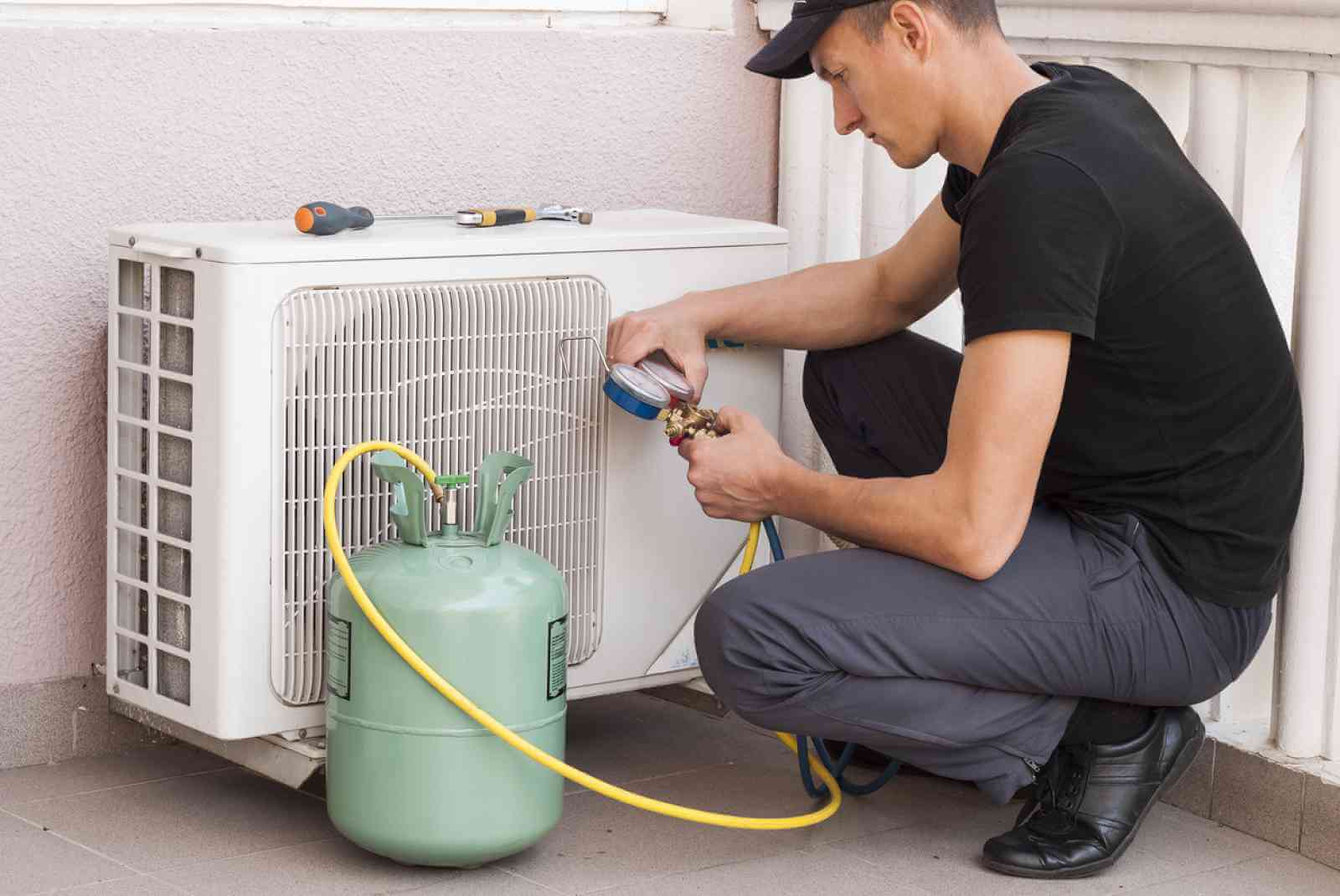 how to add freon to frigidaire air conditioner